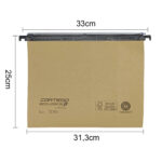 Cartella sospesa Cartesio Eco-logica - cassetto - 33 cm - fondo U - 31,3 x 25 cm - avana - Bertesi - immagine 2