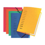 Cartella con elastico angolare - A4 - dorso variabile - cartoncino - rosso - Pagna - immagine 2