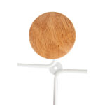 Appendiabiti da muro - 6 posti - 35,5 x 59,5 x 8 cm - metallo/legno - bianco - Alba - immagine 3