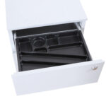 Cassettiere in metallo - 3 cassetti - 40 x 59 x 54 cm - grigio - Bertesi - immagine 2