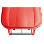 Bidone mobile - 49x54x85 cm - con chiusura a clip - 100 L - grigio/rosso - Mobil Plastic - immagine 2
