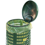 Trespolo portasacco - con anello fermasacco - diametro 38 cm - altezza 85 cm - 110 L - verde - Mobil Plastic - immagine 2