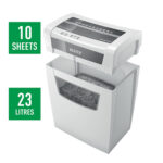Distruggidocumenti Home Office P4 - taglio a frammenti 4x28 mm - Leitz IQ - immagine 3