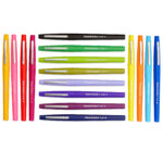Pennarello Flair Nylon - punta feltro - 1,10mm - colori assortiti Tropical - Papermate - conf. 16 pezzi - immagine 2