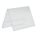 Display a V in plastica - 7,8 x 10,6 x 6,7 cm (A7) - Securit - immagine 2