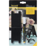 Lavagnette segnaposto - 8,5 x 5 cm - Securit - set 5 pezzi - immagine 3