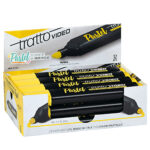 Evidenziatore Tratto Video pastel  - punta a scalpello - tratto da 1,0mm-5,0mm - giallo pastel- Tratto - immagine 2