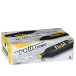 Evidenziatore Tratto Video pastel  - punta a scalpello - tratto da 1,0mm-5,0mm - giallo pastel- Tratto - immagine 4