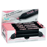 Evidenziatore Tratto Video Pastel -  punta a scalpello - tratto 1,0 - 5,0 mm - rosa pastel - Tratto - immagine 2