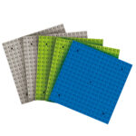 Base costruzioni Midi - in ABS - 25 x 25 cm - colori assortiti - CWR - conf. 5 pezzi - immagine 2