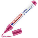 Marcatore per tessuto 4500 - punta tonda - da 2 a 3mm - colori assortiti caldi - Edding - astuccio 5 pezzi - immagine 2