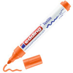 Marcatore per tessuto 4500 - punta tonda - da 2 a 3mm - colori assortiti caldi - Edding - astuccio 5 pezzi - immagine 3