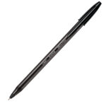 Penna a sfera con cappuccio Cristal Exact - punta 0,7 mm - nero - Bic - scatola 20 pezzi - immagine 2