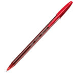 Penna a sfera con cappuccio Cristal Exact - punta 0,7 mm - rosso - Bic - scatola 20 pezzi - immagine 2