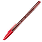 Penna a sfera con cappuccio Cristal Exact - punta 0,7 mm - rosso - Bic - scatola 20 pezzi - immagine 3