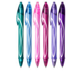 Penna gel scatto Geolocity Quick Dry - punta 0,7 mm - 10 colori assortiti - Bic - box 30 pezzi - immagine 3