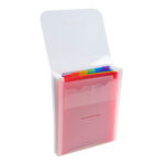 Classificatore valigetta verticale cristallo - 25,5x30,5cm - 6 tasche - PPL - Exacompta - immagine 3