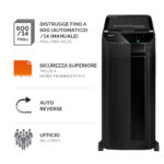 Distruggidocumenti Automax 600m - a microframmenti - 83lt - Fellowes - immagine 2