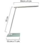 Lampada da tavolo Popy - a led - 6 W - alluminio/vetro - Unilux - immagine 2