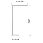 Lampada da terra Stratus - a led - 58,8 W - alluminio - Unilux - immagine 2
