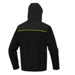 Giacca Softshell Horten - tessuto Softshell/poliestere/elastan - con cappuccio - taglia XL - nero/giallo - Deltaplus - immagine 2