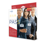 Portanome Pass 4E - 11 x 7 cm - metallo - con clip - Sei Rota - conf. 10 pezzi - immagine 2