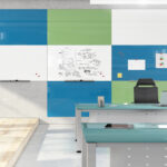 Lavagne magnetiche senza bordi - 75 x 115 cm - azzurro - Cep - immagine 2