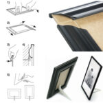 Cornice in PVC e crilex - A4 - argento - Methodo - immagine 2