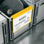 Buste identificative - con aletta pieghevole -  A4 orizzontale - giallo - Durable - conf. 50 pezzi - immagine 2