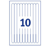 Braccialetti identificativi stampabili - 5 fogli - 10 et/fg - A4 - PE - bianco - Avery - immagine 4