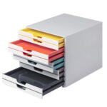 Cassettiera Varicolor - 28 x 35,6 x 29,2 - 10 cassetti - Durable - immagine 2