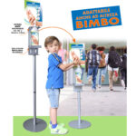 Piantana da terra - con supporto - per dispenser regolabile - 140 cm - CWR - immagine 4