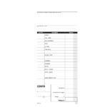 Blocco conti ristoranti/pizzerie/trattorie - 50 copie - 21,5 x 10 cm - DU1621C0000 - Data Ufficio - immagine 2