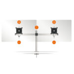 Braccio portamonitor PRO estensibile - 5085-23 - per 2 monitor - Durable - immagine 5