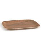 Vassoio antiscivolo - in legno frassino - 28 x 20 cm - Perfetto - immagine 2