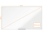 Lavagna bianca magnetica Impression Pro Widescreen - 106 x 188 cm - 85" - Nobo - immagine 5