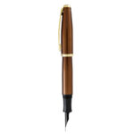 Penna stilografica Aldo Domani - punta M - fusto tabacco - Monteverde - immagine 2