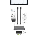 Piedini per base per espositore per esterni a LED 8 x A4 - Securit - immagine 2