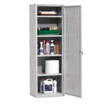 Armadio multiuso in metallo - a 1 anta - 60 x 40 x180 cm - grigio - Fasma - immagine 2