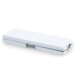 Panca Horeca - pieghevole - 44 x 30 x 183 cm - acciaio/HDPE - bianco - Garden Friend - immagine 2