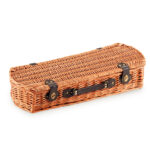 Set barbecue 5 attrezzi - valigetta di vimini - 13 x 26 x 61 cm - Garden Friend - immagine 2