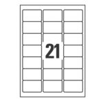 Etichette adesive coprenti BlockOut - in carta - permanenti - 63 x 38,1 mm - 21 et/fg - 25 fogli - bianco - Avery - immagine 2