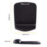 Mousepad con poggiapolsi in FoamFusion Microban PlusTouch - nero - Fellowes - immagine 2