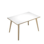 Scrivania Woody - 120 x 80 x H 74,4 cm - rovere / bianco - immagine 2
