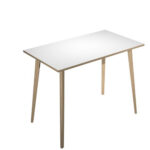 Tavolo alto Woody - 120 x 80 x 105 cm - rovere/bianco - immagine 2