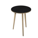Tavolo rotondo alto Woody - diametro 80 cm - H 105 cm - rovere/nero venato - immagine 2
