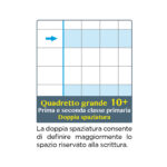 Maxiquaderno Linea Blu One Color - A4 - 10 mm+ - 18 + 1 fogli - 100gr - Blasetti - immagine 3