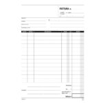 Blocco fatture ad 1 aliquota - 50/2 autoricalcante - 14,8 x 21 cm - DU1641C0000 - Data Ufficio - immagine 2