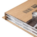 Scatola postale CP 020 - fustellata - 38 x 29 x 8 cm - cartone microonda - avana - ColomPac - immagine 4