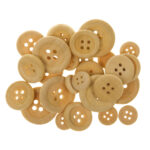 Bottoni - legno naturale - Deco - conf. 30 pezzi - immagine 2